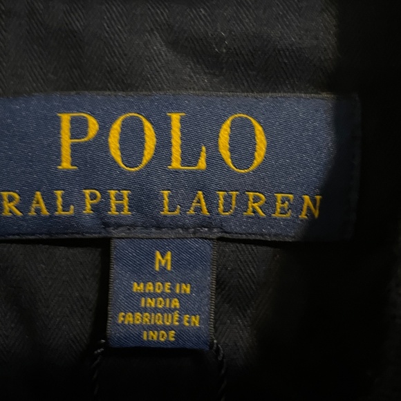 $1200 Polo Ralph Lauren Navy Blue Suede Aviator Bomber Jacket - Medium - Picture 6 of 16